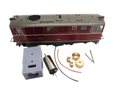 micromotor HSR006C motor ombouwset voor Roco ÖBB Rh 2095, DR V 60 K, NÖVOG V 10, u.a.