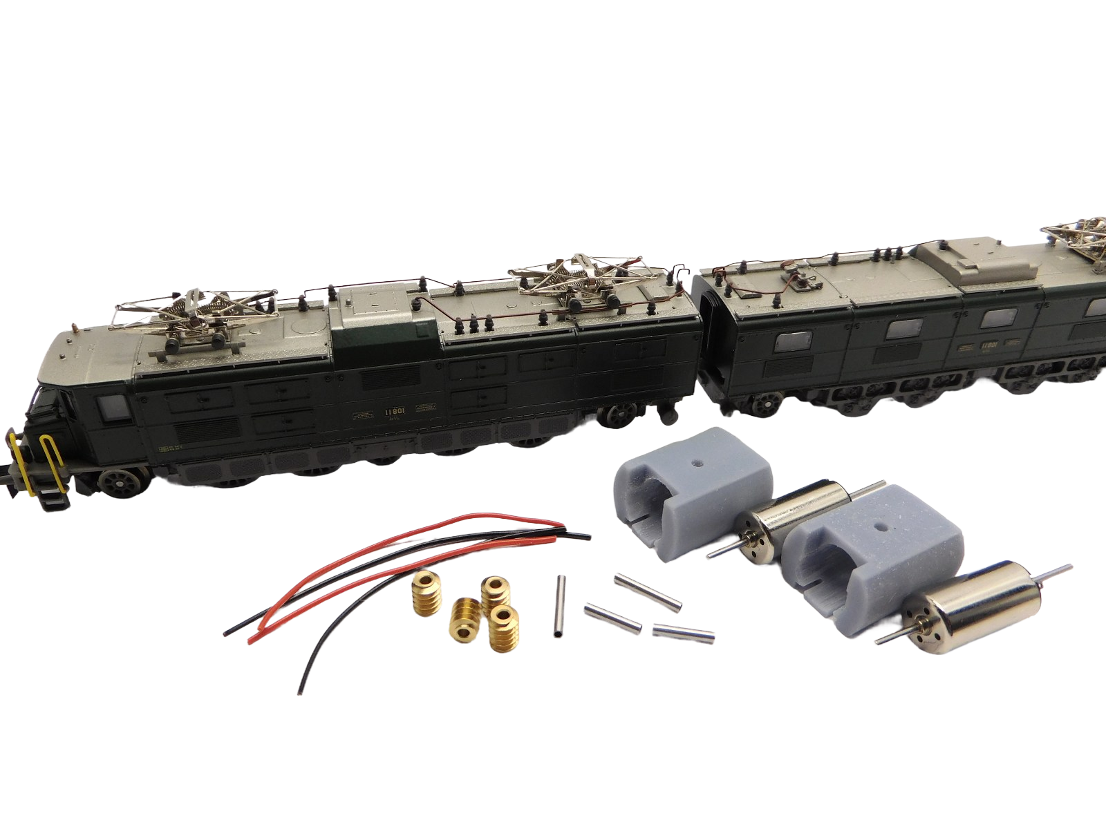 micromotor NM036G N motor ombouwset voor Minitrix SBB Ae 8/14 (2 motoren)