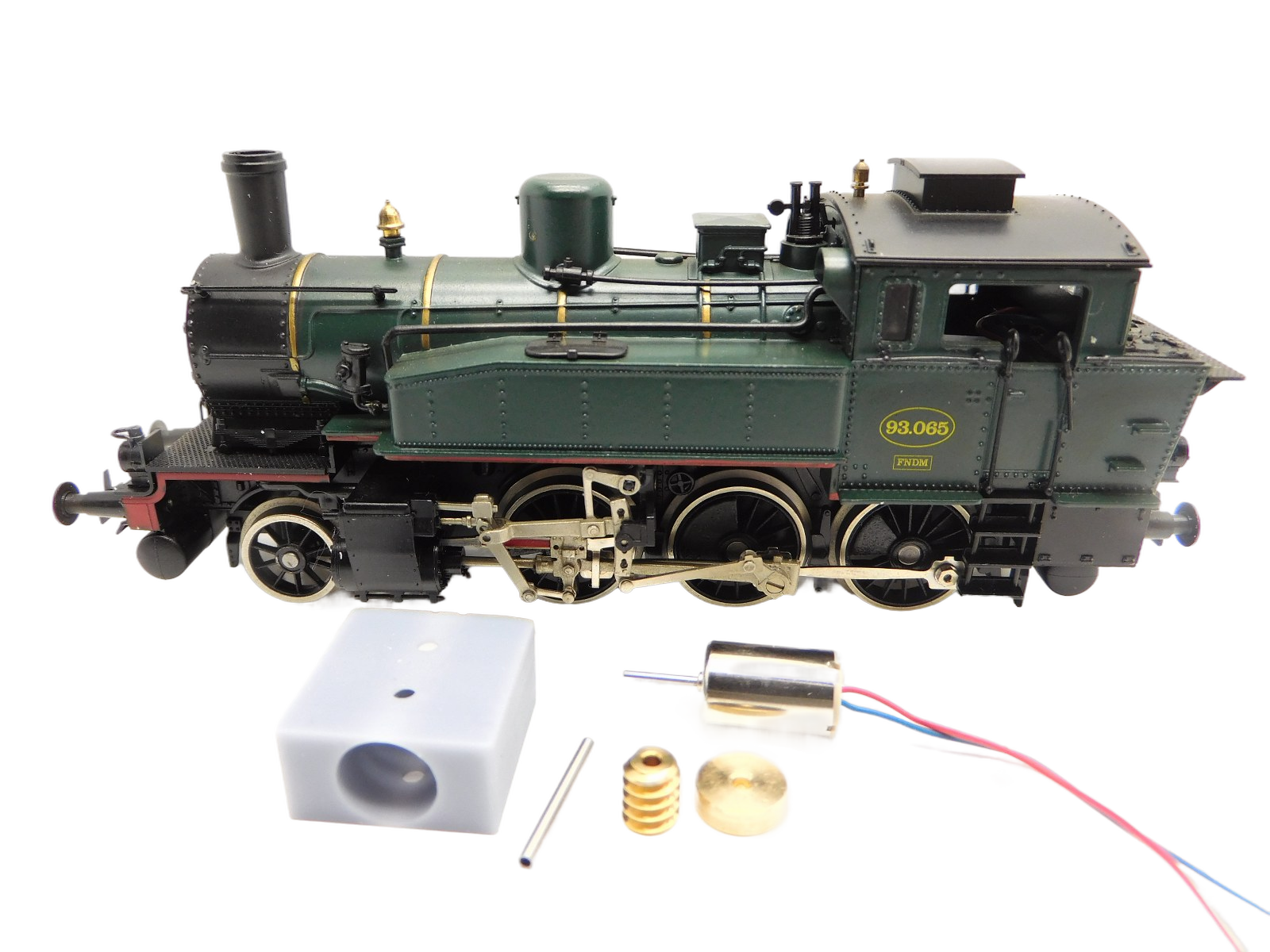 micromotor HLI001C motor ombouwset voor Liliput DB/DRG BR 91, KPEV T93, ÖBB Rh 691, NS 7501, SNCF 130 TA, SNCB reeks 93