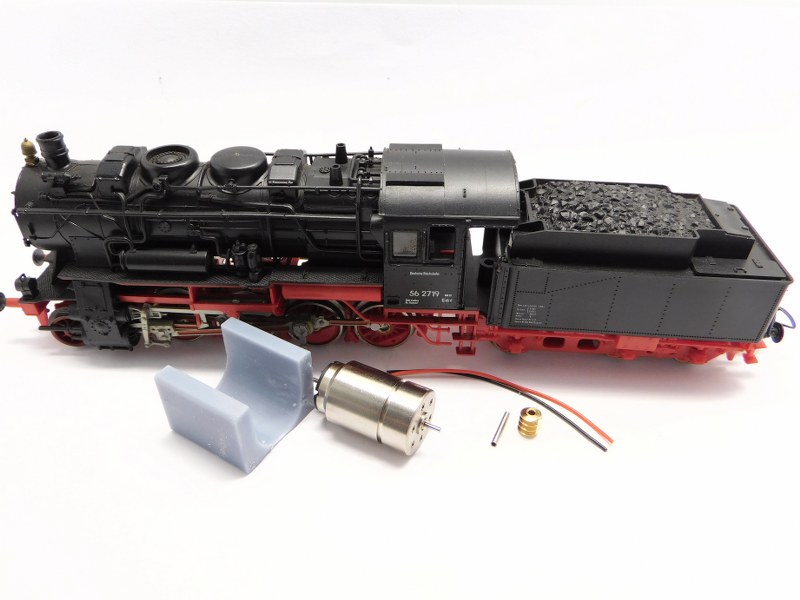 micromotor HP007G motor ombouwset voor Piko (Gützold) BR 56 (56 2719), BR 106