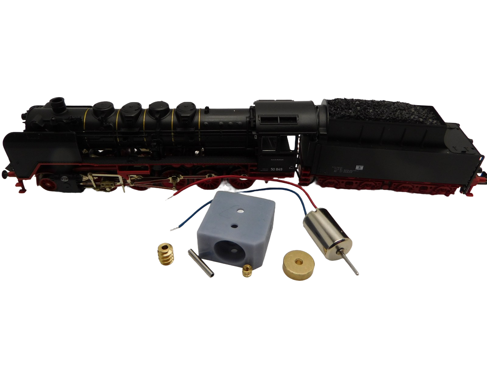 micromotor NF052C motor ombouwset voor Fleischmann BR 50 DB/DR/ÖBB/NS, SNCF 150, u.a.