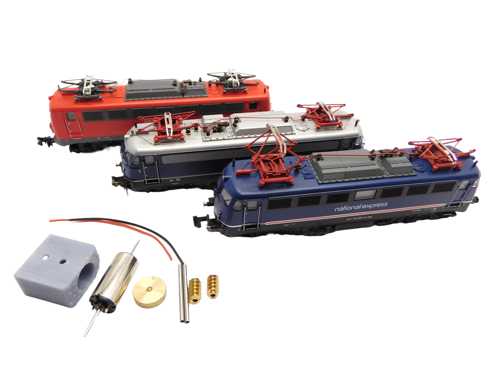 micromotor NF049C N motor ombouwset voor Fleischmann E 10.12, E 10.2, E 10.3, BR 110, BR 110.1, u.a.