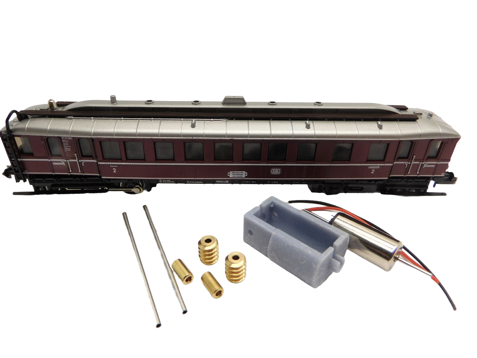 micromotor NM045C motor ombouwset voor Minitrix DB VT 62.9, DRG VT 851