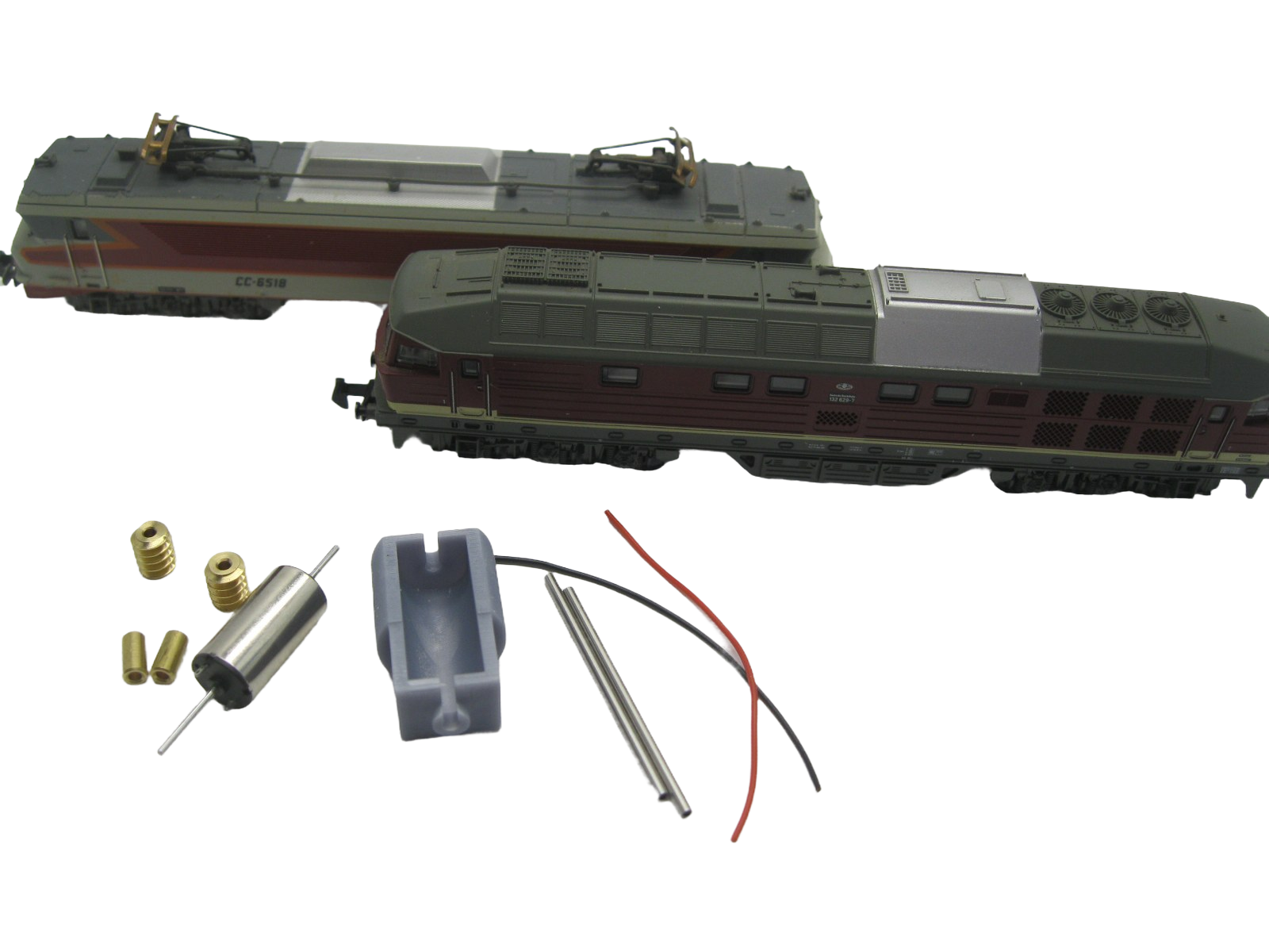 micromotor NM028C N motor ombouwset voor Minitrix DR BR 132, BR 232, BR 234, DB BR 232, en andere