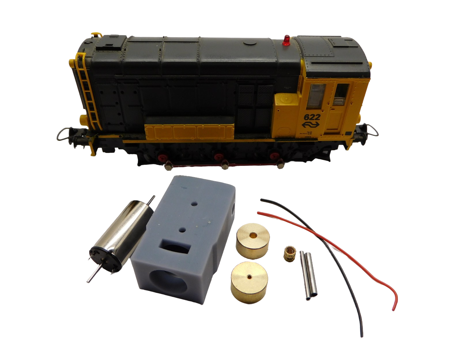 micromotor HR011F motor ombouwset voor Roco NS 500 / 600, Hippel