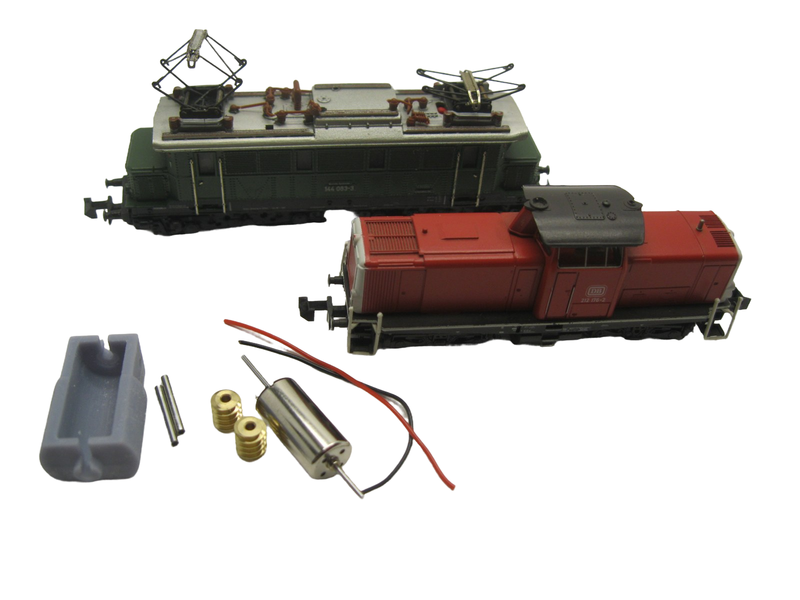 micromotor NM025G N motor ombouwset voor Minitrix V100/BR 212 Oude model, E 44, BR 144